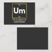 Um混乱Tシャツの要素 名刺 (正面/裏面)