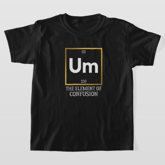 Um混乱Tシャツの要素 Tシャツ (レイダウン)