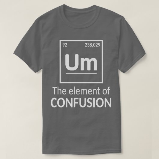 Um科学ユーモア要素 Tシャツ (デザイン正面)
