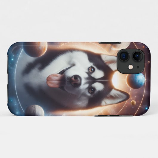 Um PET no espaço Case-Mate iPhoneケース (裏面(横))