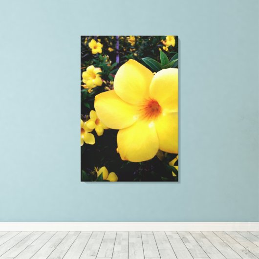 Uma alamanda キャンバスプリント (インサイチュ (ウッドフロア))