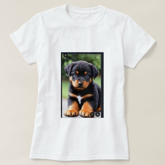 Uma camiseta Feminina gola canoa simples Tシャツ (デザイン正面)