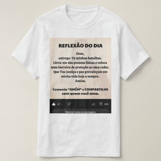 Uma camiseta Masculino gola canoa simples  Tシャツ (デザイン正面)