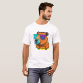 uma capivara de óculos tシャツ (正面フル)