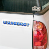 UMADBROのバンパーステッカー バンパーステッカー (トラック上)