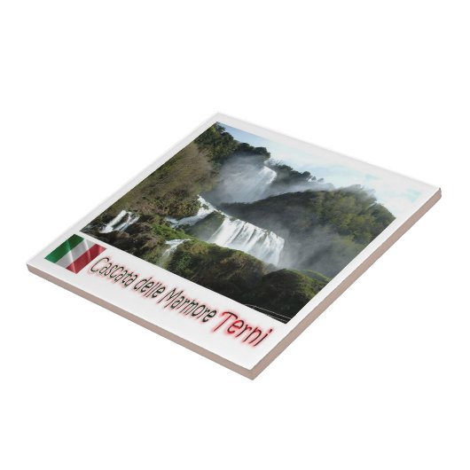 UMB009 TERNI，マーモア秋，ウンブリア，イタリア， タイル (側面)