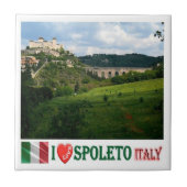 UMB013 SPOLETO I Love, Umbria，イタリア， タイル (正面)