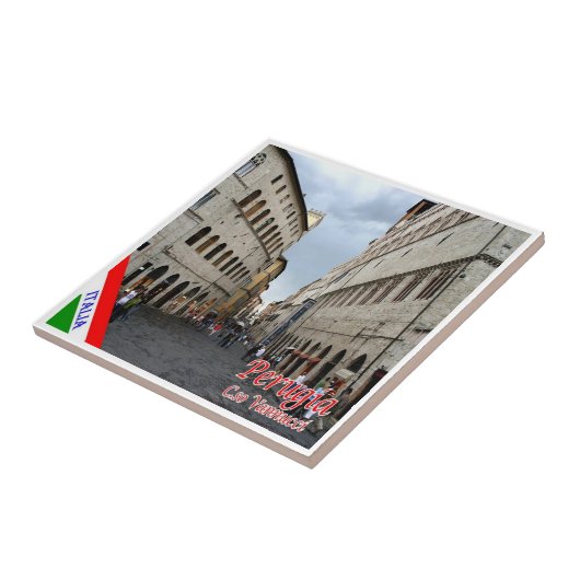 UMB016ペルージャ、コルソヴァヌッチ、ウンブリア、 タイル (側面)