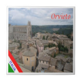 UMB018 ORVIETO, Umbria，イタリア， タイル (正面)