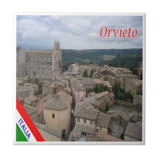 UMB018 ORVIETO, Umbria,イタリア, タイル (正面)