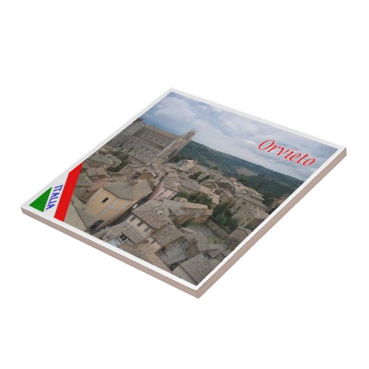 UMB018 ORVIETO, Umbria，イタリア， タイル (側面)