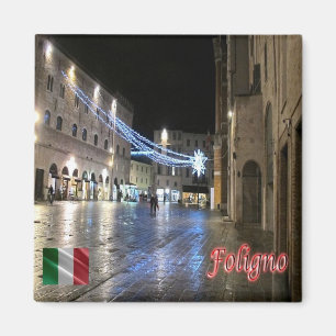 UMB027 FOLIGNO, Republic Square, Umbria,冷蔵庫 マグネット