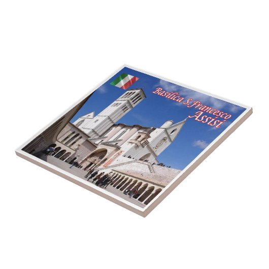 UMB035 ASSISI,ウンブリア,イタリア, タイル (側面)