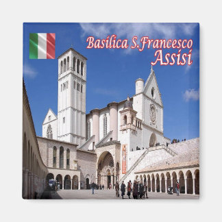 UMB035 ASSISI, Umbria,イタリア,冷蔵庫 マグネット