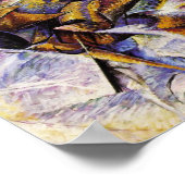 Umberto Boccioni – サイクリストのダイナミズム ポスター (角)