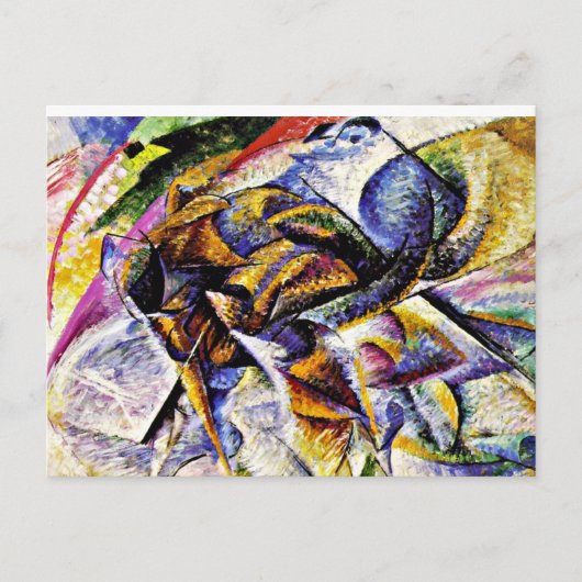 Umberto Boccioni – サイクリストのダイナミズム ポストカード (正面)
