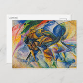 Umberto Boccioni, 1913, Dynamism of a Cyclist, Art ポストカード (正面/裏面)