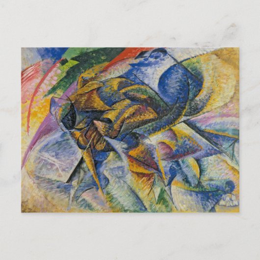 Umberto Boccioni, 1913, Dynamism of a Cyclist, Art ポストカード (正面)