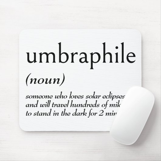 UMBRAPHILEの辞書定義 マウスパッド (マウス)