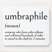 UMBRAPHILEの辞書定義 マウスパッド (正面)