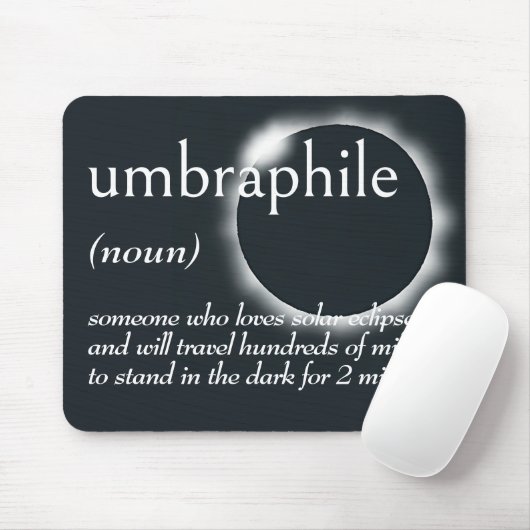 UMBRAPHILEの辞書的定義 マウスパッド (マウス)