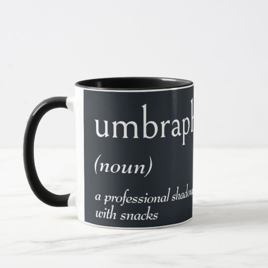 UMBRAPHILEの辞書的定義 マグカップ (左)