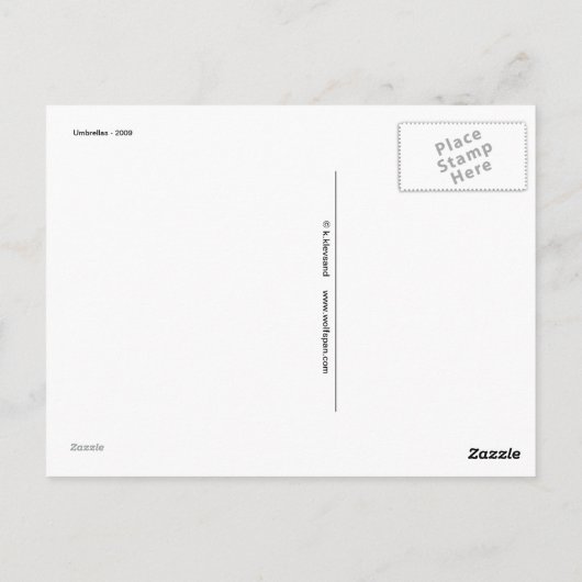 Umbrella ポストカード (裏面)