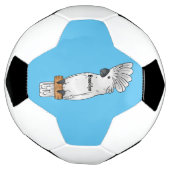 Umbrella cockatoo bird cartoon illustration  サッカーボール (回転)