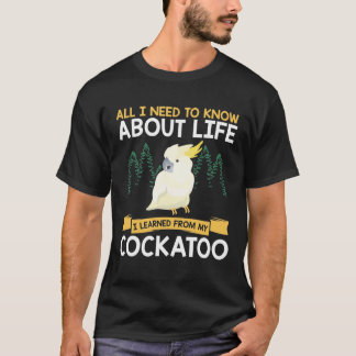 Umbrella Cockatoo Bird Parrot Squawking Cockatiels Tシャツ