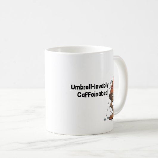 Umbrella Ghost Yokai- Umbrell-ievably Caffeinated コーヒーマグカップ (正面右)