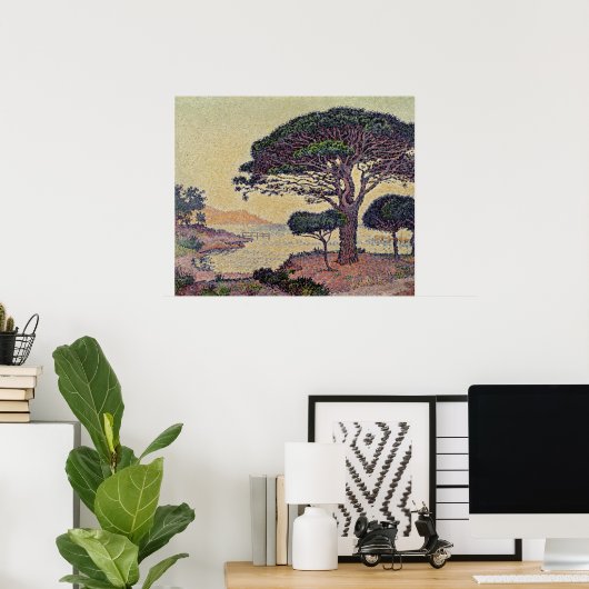 Umbrella Pines at Caroubiers, 1898 ポスター (ホームオフィス)
