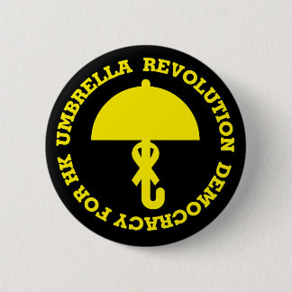 UMBRELLA REVOLUTION, DEMOCRACY FOR HK. 缶バッジ