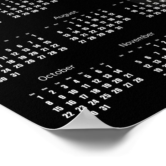 Umbrellas Paris Calendar Poster 2017 ポスター (角)