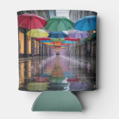 Umbrellas Rain Street Can Sleeve 缶クーラー (裏面)