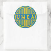 Umeå City Pride Emblem – Swedish Identity ラウンドシール (バッグ)