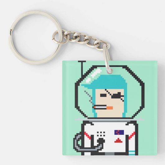 Umeko Space Colony NFT #21 Taki keychain キーホルダー (正面)