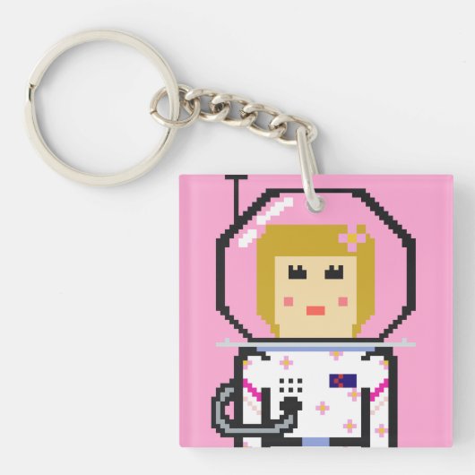 Umeko Space Colony NFT #5 Momoka keychain キーホルダー (正面)