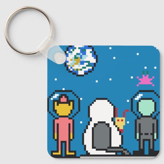 Umeko Space Colony NFT keychain キーホルダー (正面)