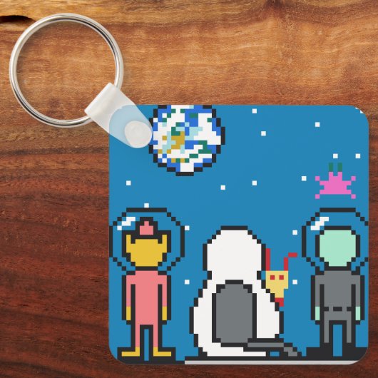 Umeko Space Colony NFT keychain キーホルダー (正面)