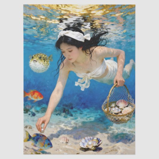 "Umi Blossom" – An Ocean Portrait             薄葉紙 (正面)