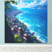 Umi no Yume “Dream of the Sea” キャンバスプリント (インサイチュ (ウッドフロア))