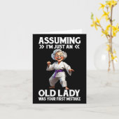 Uming I'm Just An Old Lady Was Your First Mistake  カード (黄色い花)