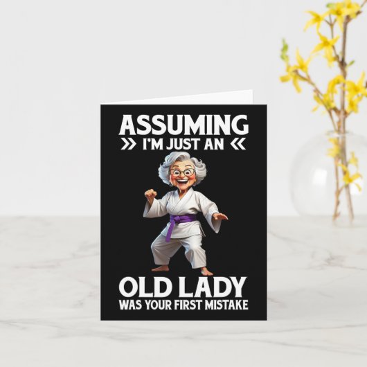 Uming I'm Just An Old Lady Was Your First Mistake  カード (黄色い花)