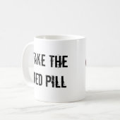 Umitのロゴの白いマグ コーヒーマグカップ (正面左)