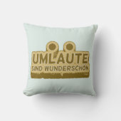 UMLAUT学のドイツ語 クッション (正面)