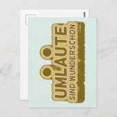 UMLAUT学のドイツ語 ポストカード (正面/裏面)