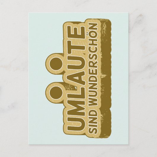 UMLAUT学のドイツ語 ポストカード (正面)