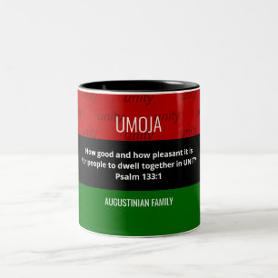 UMOJAユニティパーソナライズされたクワンザ ツートーンマグカップ