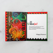 Umoja! -単一性… Kwanzaa シーズンカード (内部)