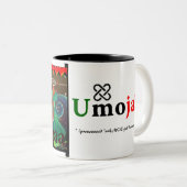 Umoja! - Kwanzaa ツートーンマグカップ (正面右)